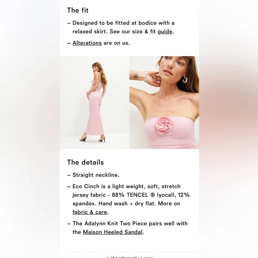 Reformation BLACK ADDALYN TWO PIECE SET Size XS - Picture 9 of 12